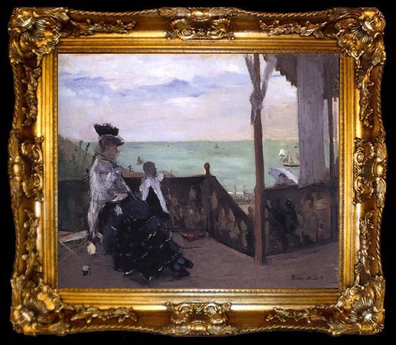 framed  Berthe Morisot In a Villa at the Seaside, ta009-2